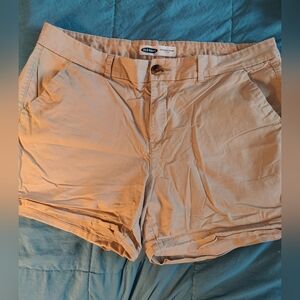 Old Navy Everyday Short, Khaki, Mid Rise, 5in Inseam, Size 14